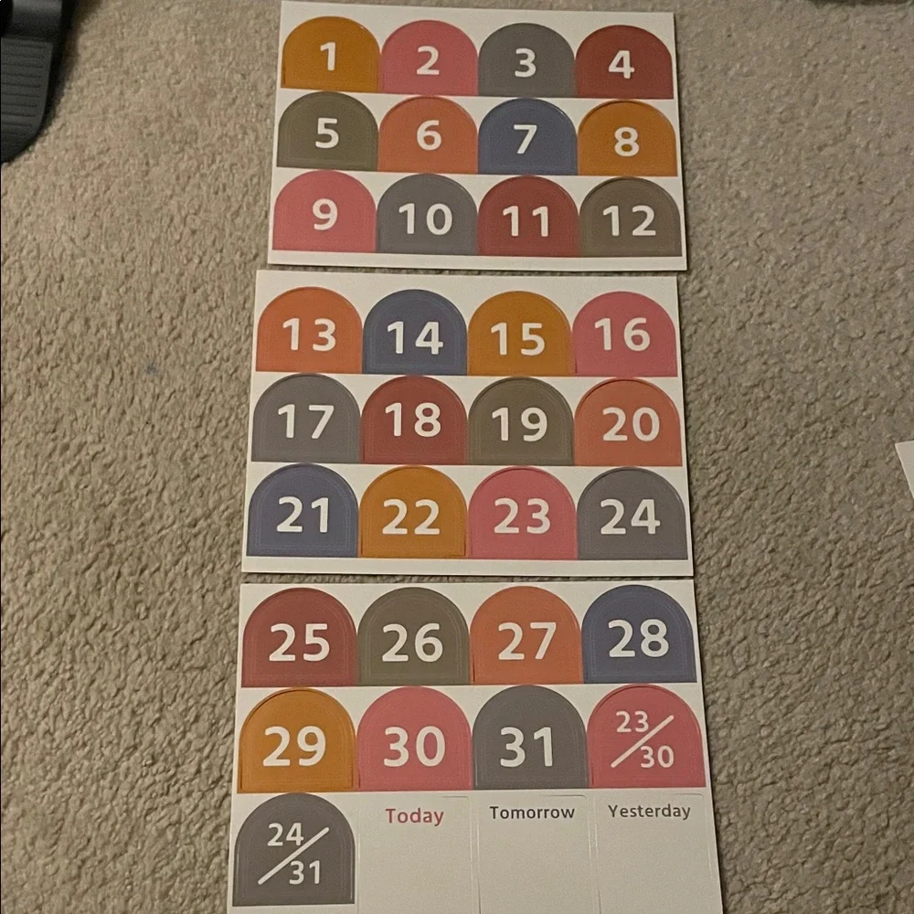 Colorful Home Office Calendar Set